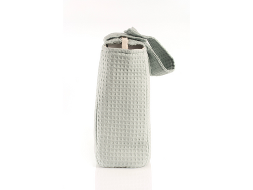 Lateral de la bolsa de carrito verde menta de  Mustela - solucionesbanohub.compaña - 5