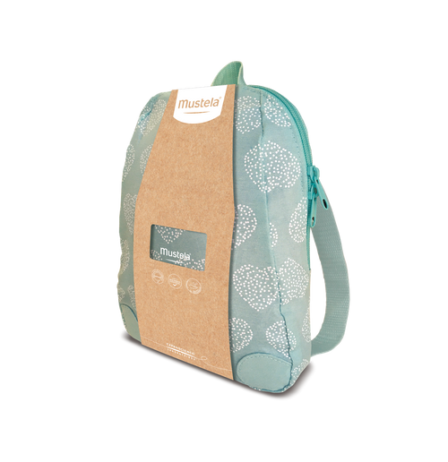 Mochila para bebés y niños en color verde con estampado de corazones. - solucionesbanohub.compaña - 2