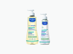 Pack ducha piel atópica: Aceite de baño Stelatopia y Stelatopia+ - solucionesbanohub.compaña