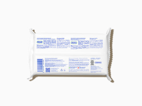 Toallitas limpiadoras húmedas compostables en casa sin perfume Mustela - solucionesbanohub.compaña - 2