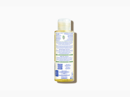 Bote de 100ml de aceite de masaje para bebés con ingredientes de origen natural, como el aguacate bio - solucionesbanohub.compaña - 4