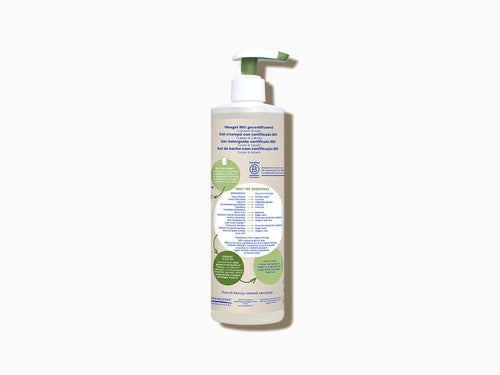 Envase de 400ml de Gel Champú certificado bio de Mustela, con aceite de oliva bio y 97% de ingredientes naturales - solucionesbanohub.compaña - 5