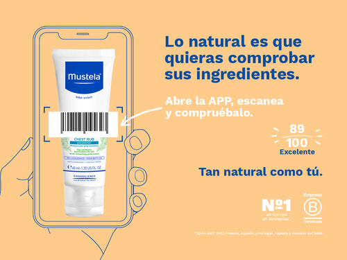 Gran puntuación del bálsamo pectoral de Mustela, con un 89/100, como excelente. - solucionesbanohub.compaña - 2