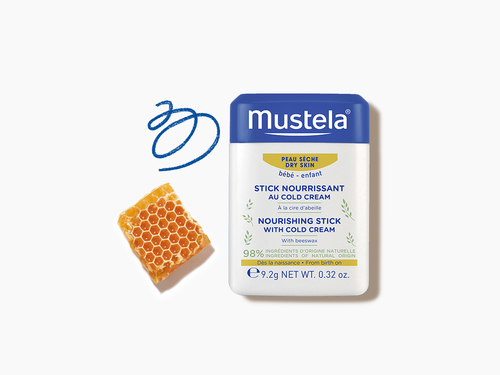 El stick nutritivo al cold cream lleva también cera de abeja bio, ideal para hidratar y nutrir la piel seca del bebé. - solucionesbanohub.compaña - 4