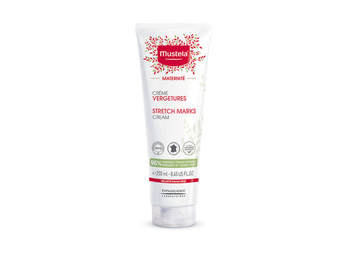 Bote de 250ml de crema para prevenir la aparición de estrías durante el embarazo de Mustela - solucionesbanohub.compaña - 3