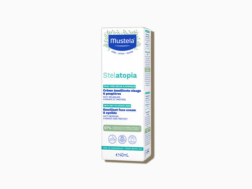 Bote de 40ml de Crema facial emoliente Stelatopia para piel atópica con girasol bio - solucionesbanohub.compaña - 5