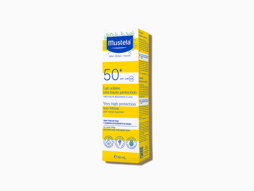 Estuche protector de la crema facial solar de Mustela 40ml - solucionesbanohub.compaña - 3