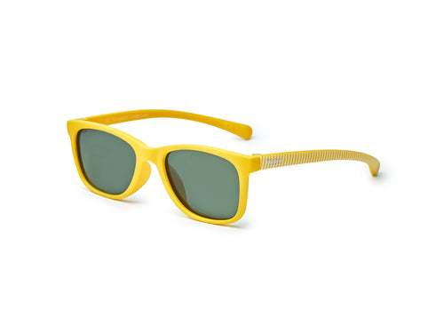 Las Gafas de sol niño Girasol 3-5 años en color amarillo y estampado de rayas en la patilla, están hechas de materiales flexibles y resistentes. - solucionesbanohub.compaña - 3