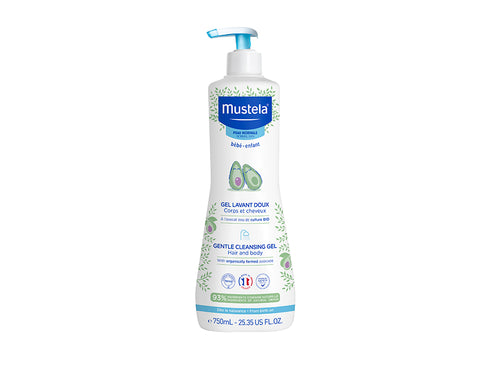 Bote en tamaño familiar 750ml del gel de baño suave de Mustela para cara, cabello y cuerpo - solucionesbanohub.compaña - 5