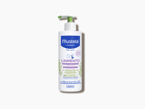 Bote de linimento Mustela con dosificador para el limpiado de la zona del pañal para bebés - solucionesbanohub.compaña - 6