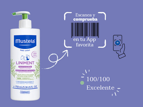 El linimento de Mustela, siguiendo la receta tradicional y con un 99% de ingredientes naturales, ha sido puntuado como excelente 100/100 en la app de Yuka. - solucionesbanohub.compaña - 5
