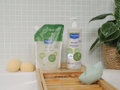 El eco-refill del Gel-champú Bio permite rellenar la botella una vez este vacía y limpia. - solucionesbanohub.compaña - 4